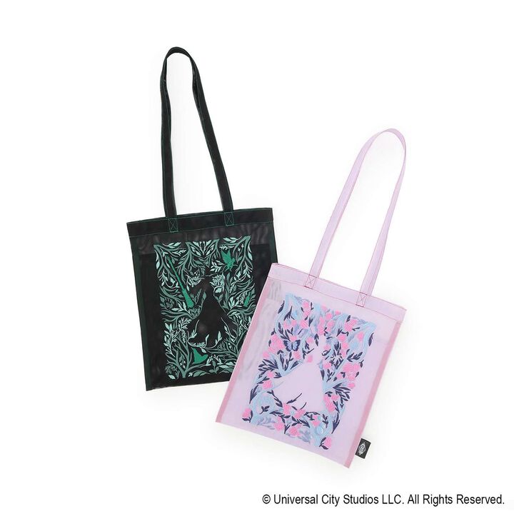 [WICKED] Embroidery Mesh Tote Bag,Black, medium image number 5