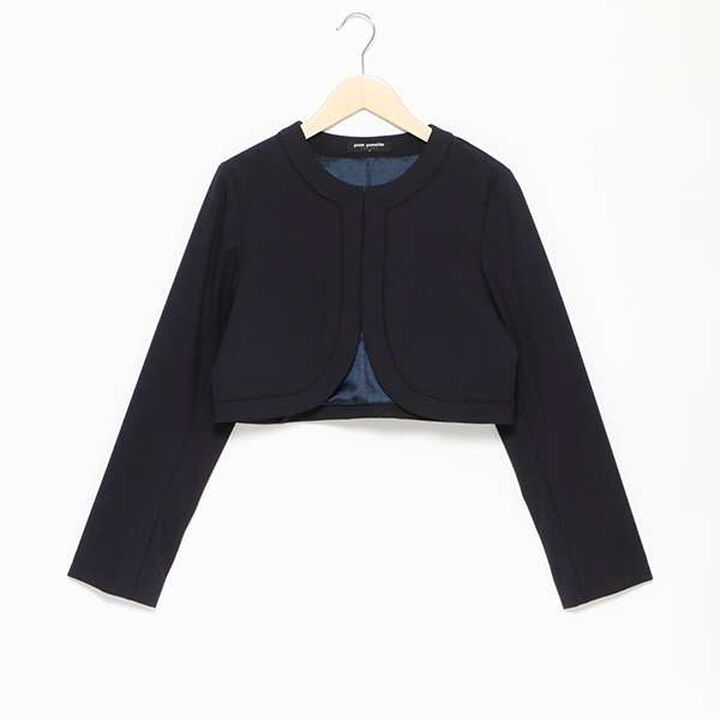 No-Collar Bolero Jacket,Navy, medium image number 9