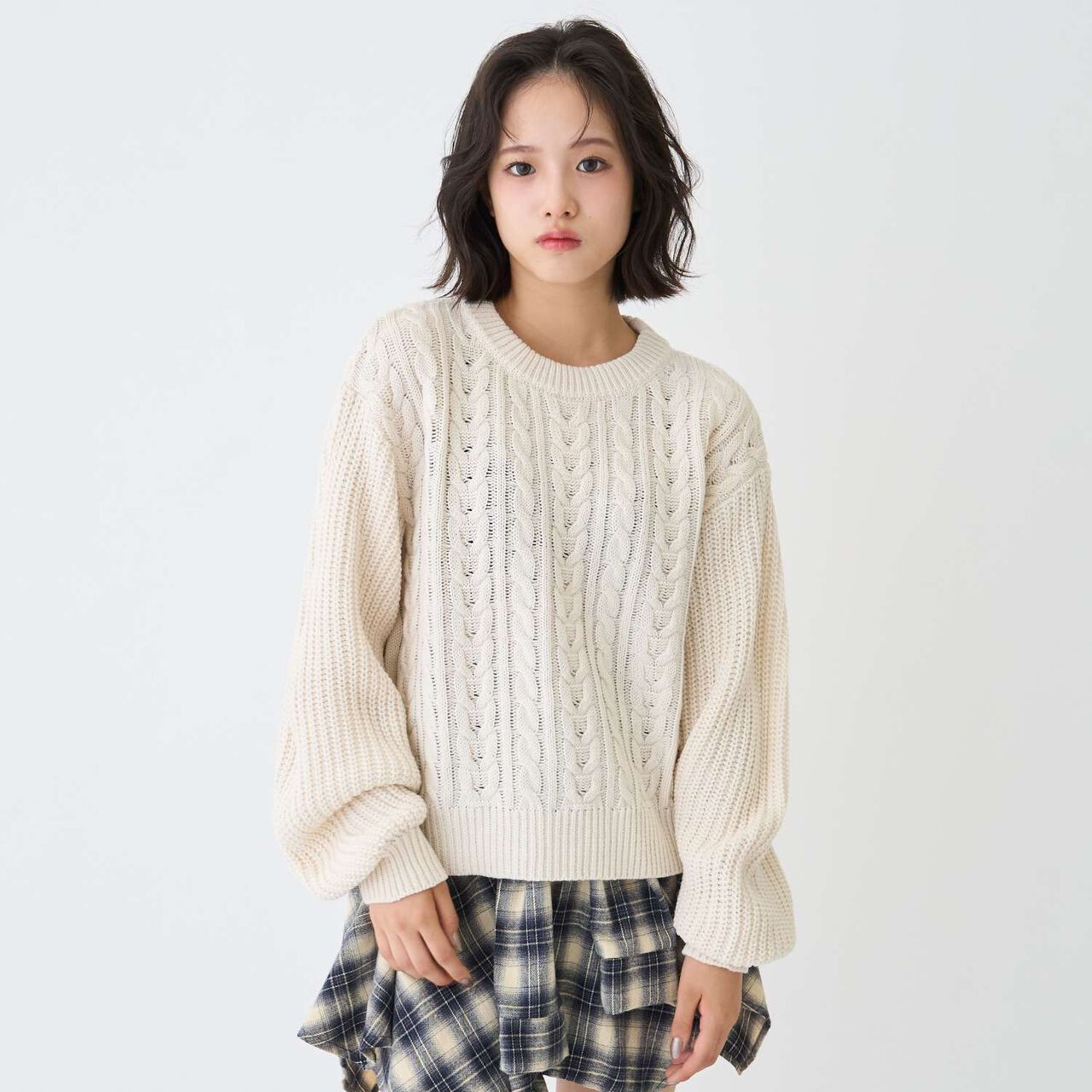 [GOOD PRICE] Cable Knit Pullover,Ivory, large image number 0