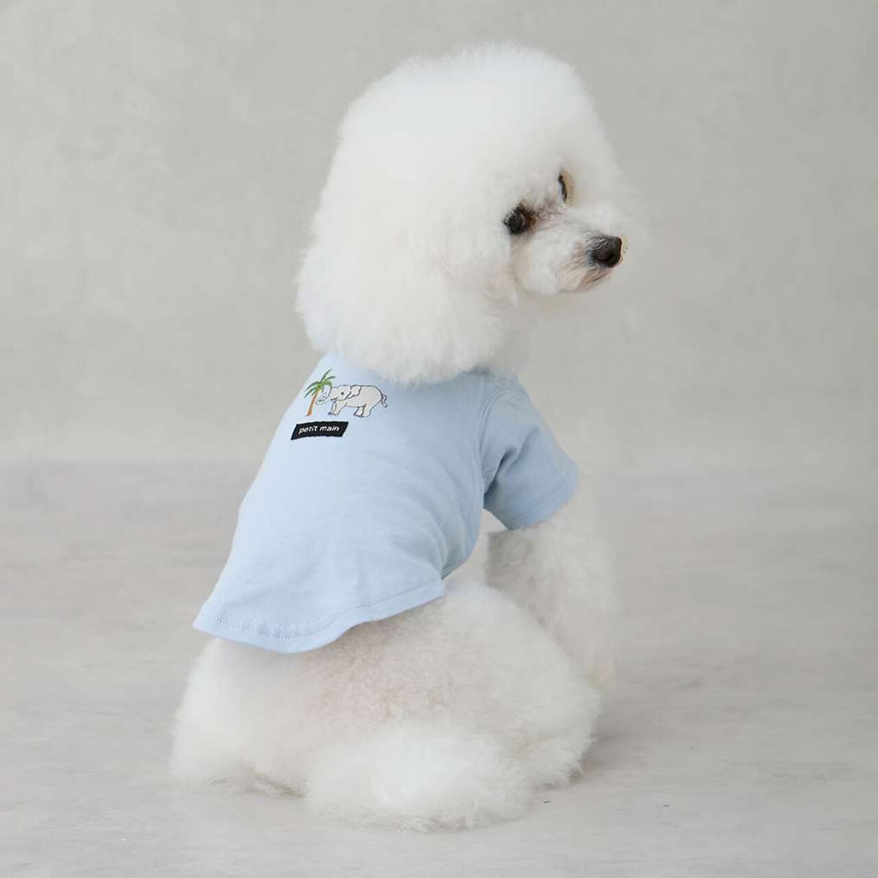 [GOOD PRICE Cool Sensation] Embroidered Short Sleeve T-Shirt,Light blue, large image number 6