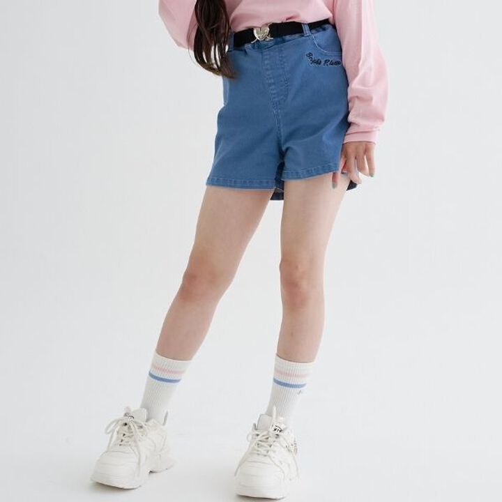 Shorts with Belt,Black, medium image number 6