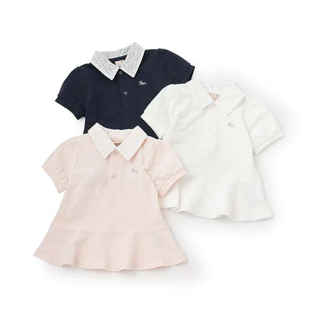 [Link] Peplum Polo Shirt,Light pink, large image number 6