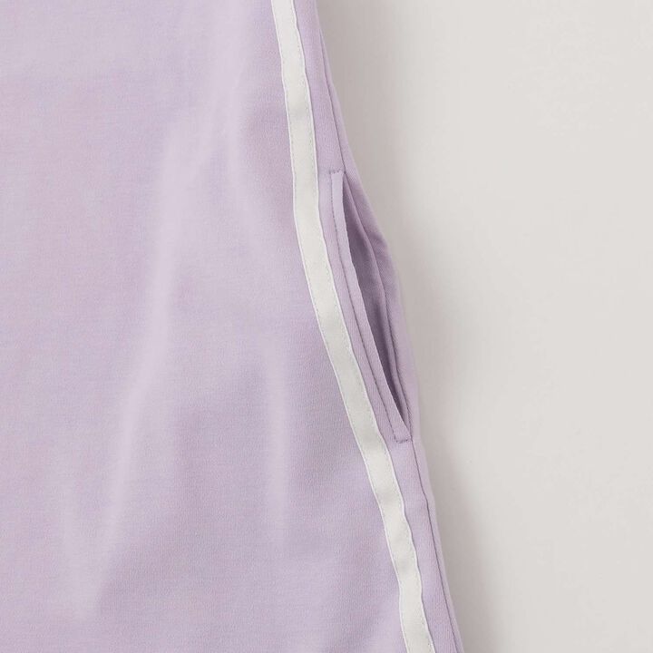 Mesh Zip Parka & Shoulder Opening Cut One-Piece Dress Set,Lavender, medium image number 8