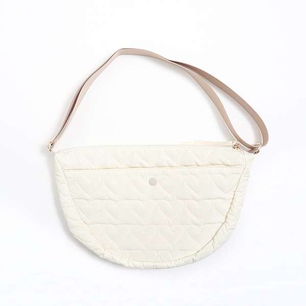 KPDECO Heart Quilt Shoulder Bag,Lavender, large image number 1