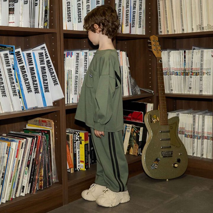 [MNCM] [Coordinatable Setup] [Kaiteki Tenjiku] Oversized Silhouette Side Line Pants,Dark brown, medium image number 32