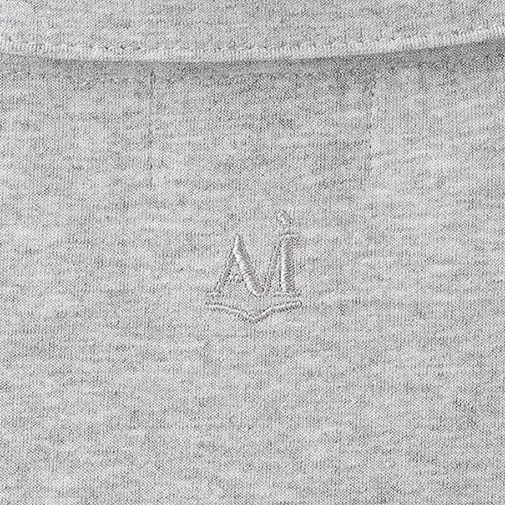 [AMI] Color Block Half-Zip Outfit Set,Top gray, medium image number 8