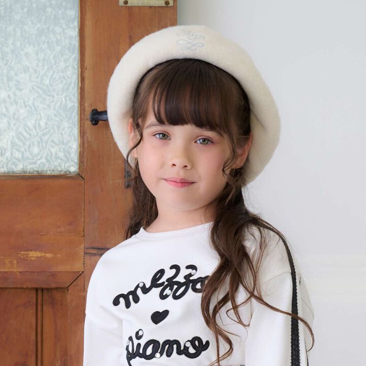 One Point Logo Embroidery Basque Beret,, medium