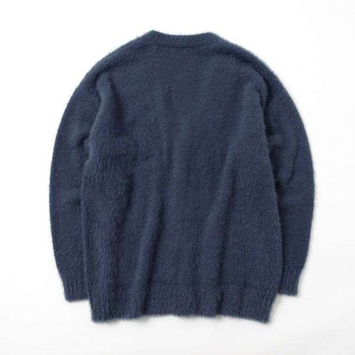 Shaggy Cardigan,Navy, medium image number 2