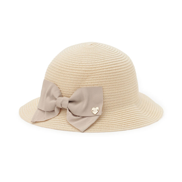 [Link] Foldable Ribbon Hat,Pearl white, medium image number 1