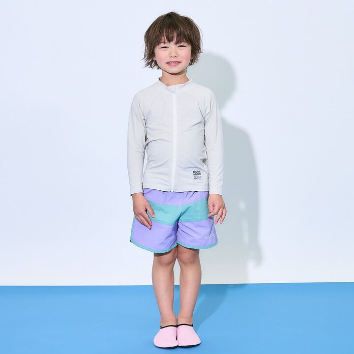 [SWIM] 雙色拼接衝浪褲 [兒童服裝] [童裝] [男童] [女孩],淡卡其色, medium image number 25