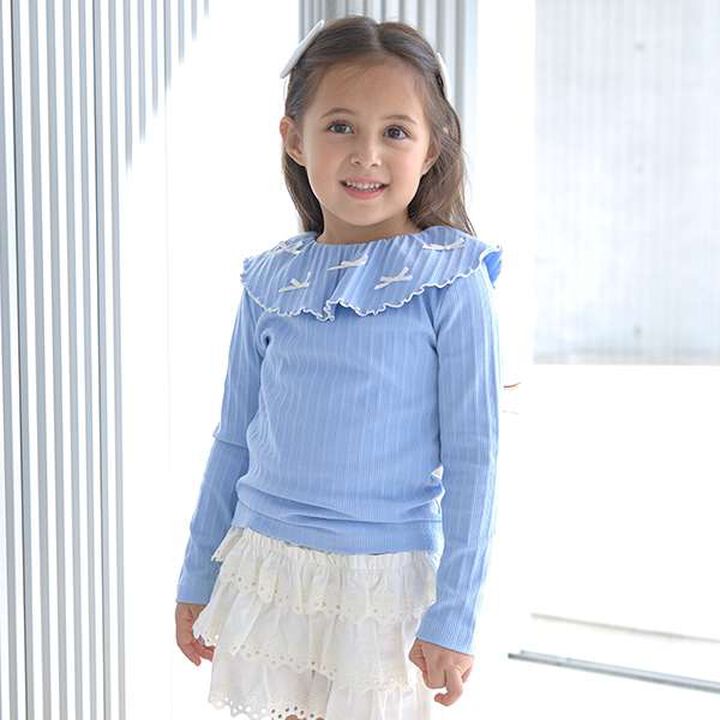 Front and Back Both OK! Collared Long-Sleeve T-Shirt,Pink, medium image number 21