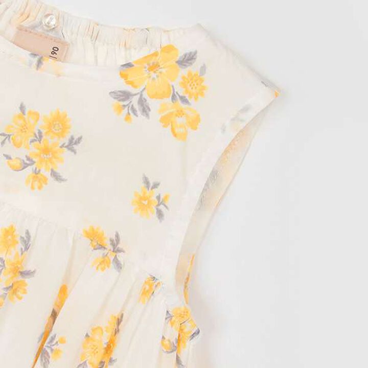 [Link] Big Color Pattern One-Piece Dress,Off white, medium image number 4
