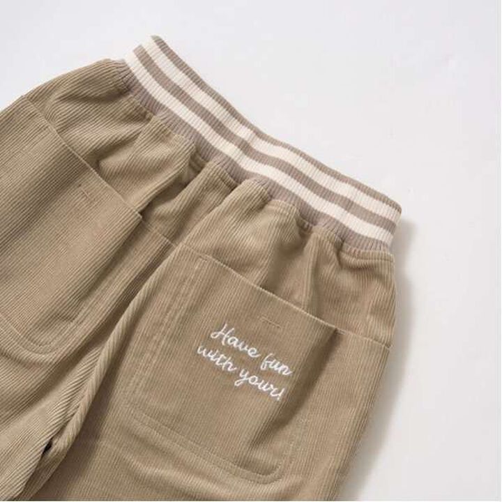 Corduroy Tapered Pants,Deep red, medium image number 14