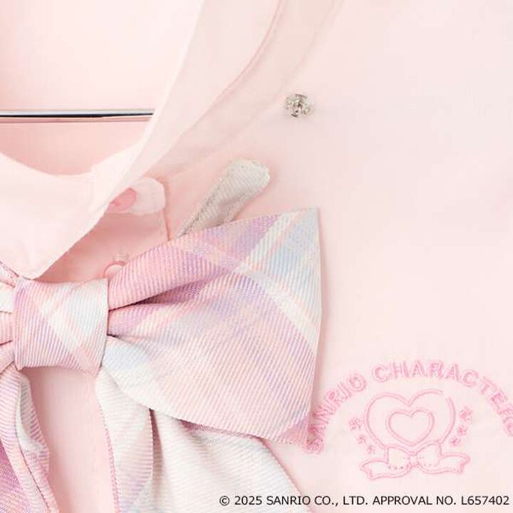[My Melody & Cinnamoroll] Best & Blouse Set,Sax blue, medium image number 5
