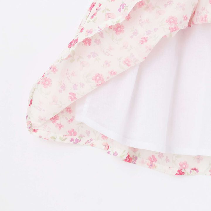 Link Floral Pattern A-Line One-Piece Dress,Blue, medium image number 9