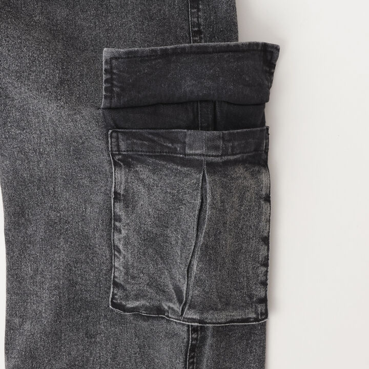 Cool Touch Denim Cargo Pants,Gray, medium image number 5