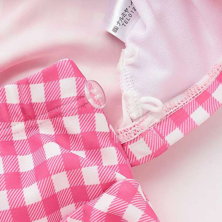 [UV Protection/SWIM] Off-Shoulder Top with Flare Skirt Pants,Black, medium image number 8