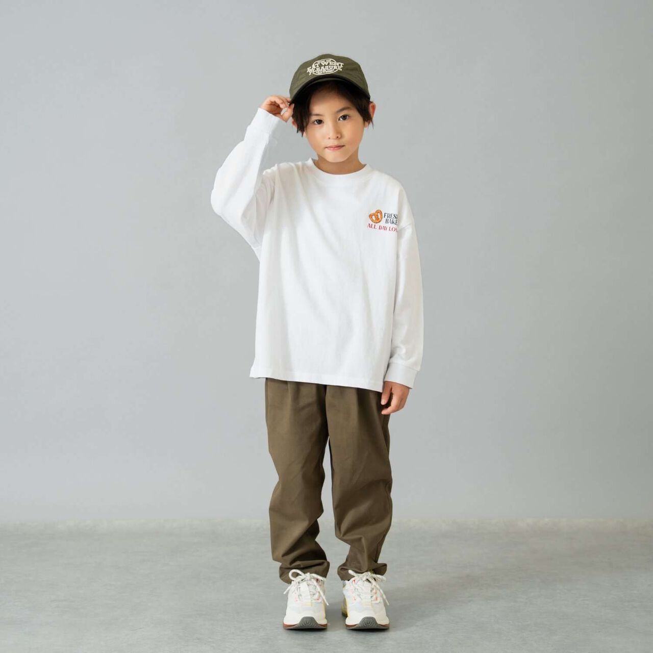 100% Cotton 365D. Assorted Transfer Wide Long Sleeve T-Shirt,Yellow, large image number 1