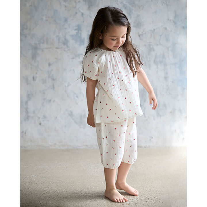 [Link] Double Gauze Cut Pajamas,Pearl white, medium image number 4