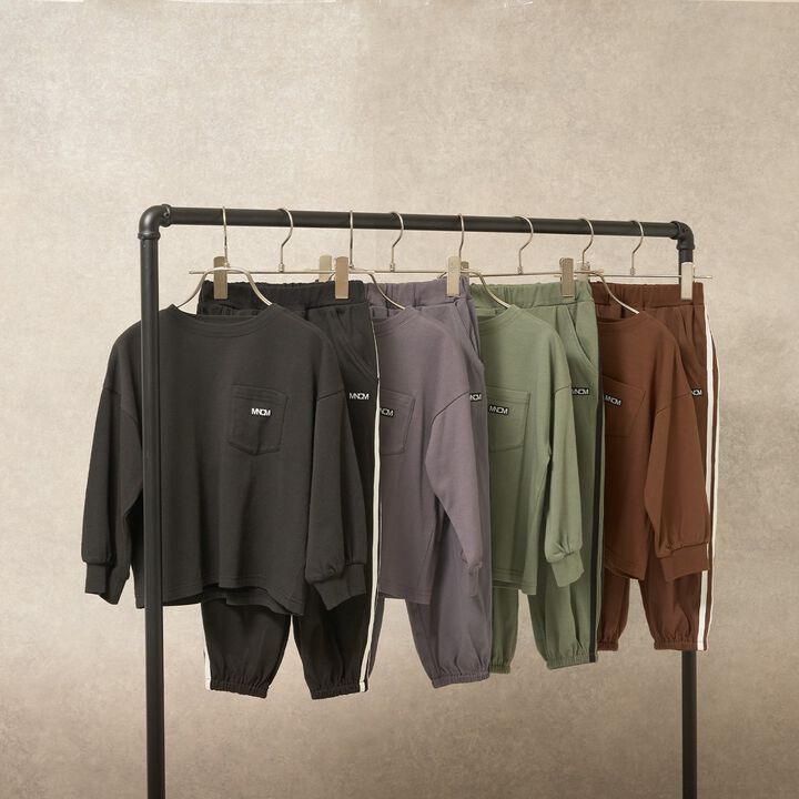 [MNCM] [Coordinatable Setup] Comfortable Jersey Fabric Pocket Big T-Shirt,Black, medium image number 15