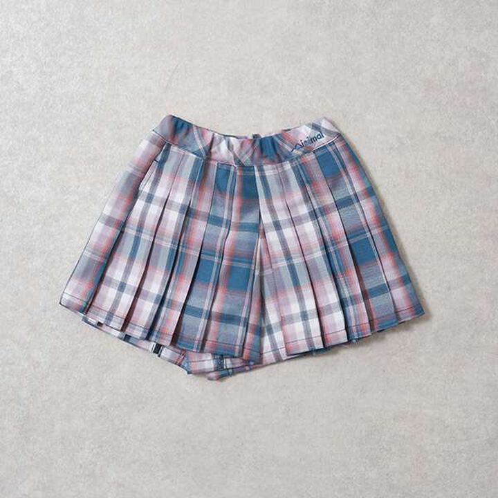 Check Pleated Culotte Pants,Pink, medium image number 6