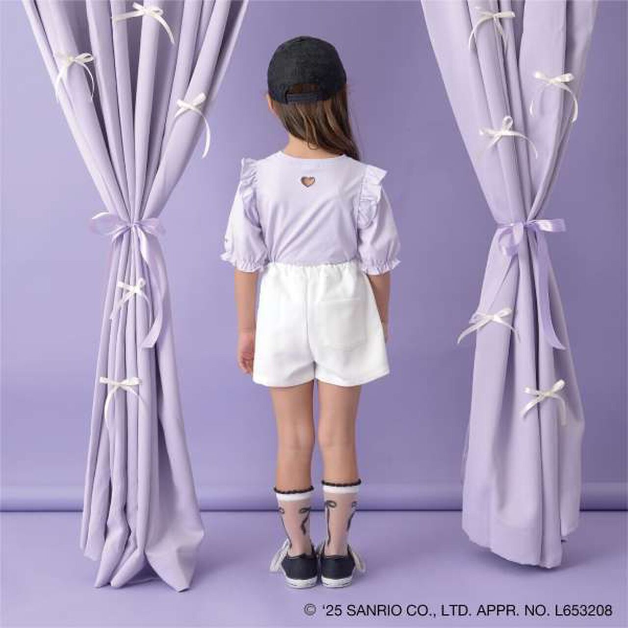 [Sanrio] Soft Cotton Cinnamoroll & Kuromi Assortment Embroidered 5-Sleeve T-Shirt,Off white, large image number 13