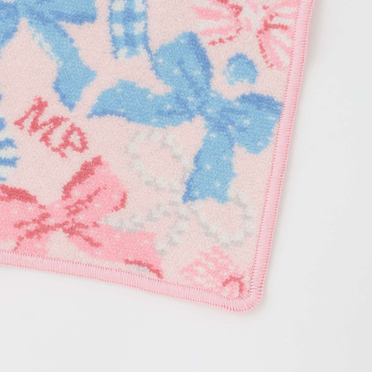 Chenille Weave Handkerchief,Pink, large image number 3