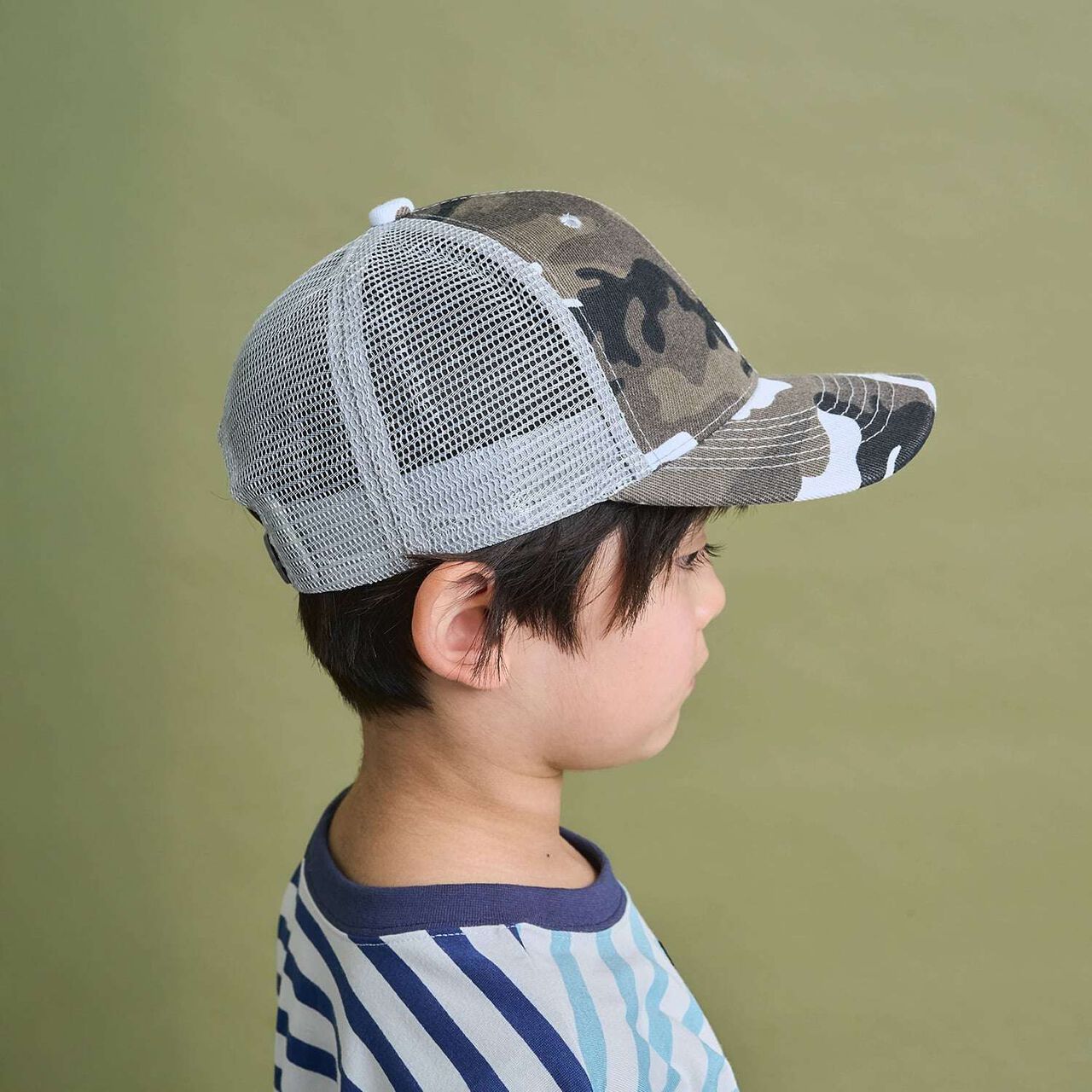 Meisai Mesh Cap,Khaki, large image number 9