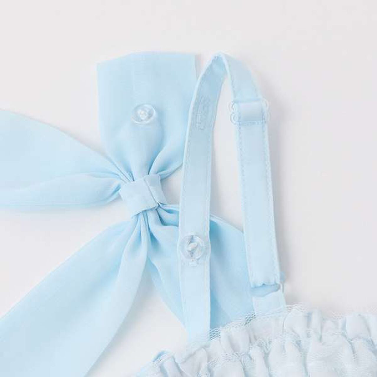 Shoulder Ribbon Camisole Tunic & Long-Sleeve T-Shirt Set,Off white, large image number 11