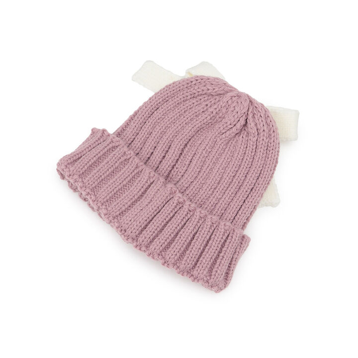 Ribbon Beanie,Pink, medium image number 3