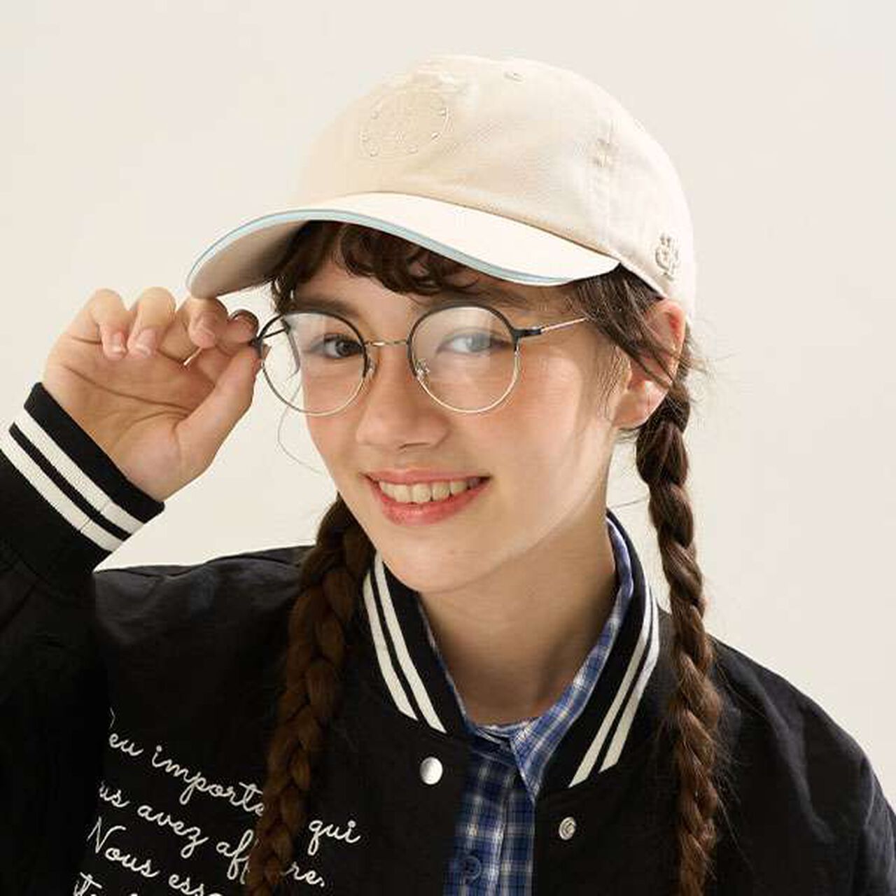 Ribbon Embroidered Cap,Black, large image number 32