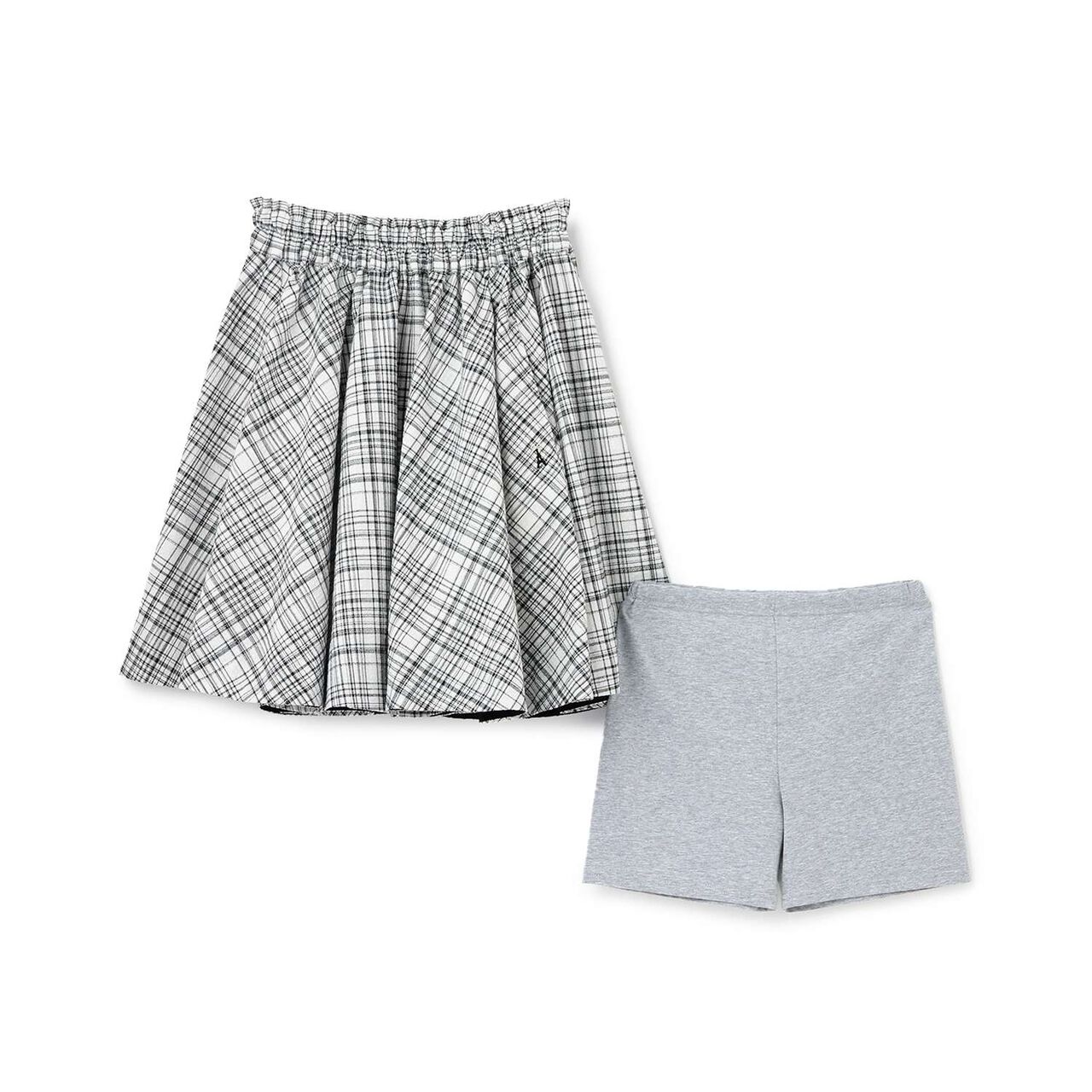 [130cm Available] Circular Skirt with Cool Touch Inner Pants Set,Off white, large image number 2