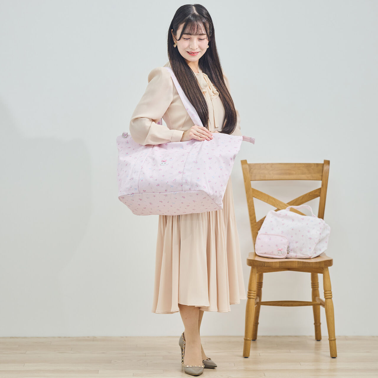 [Mezzo Piano Adults] Carry-On Tote Bag,Light pink, large image number 4