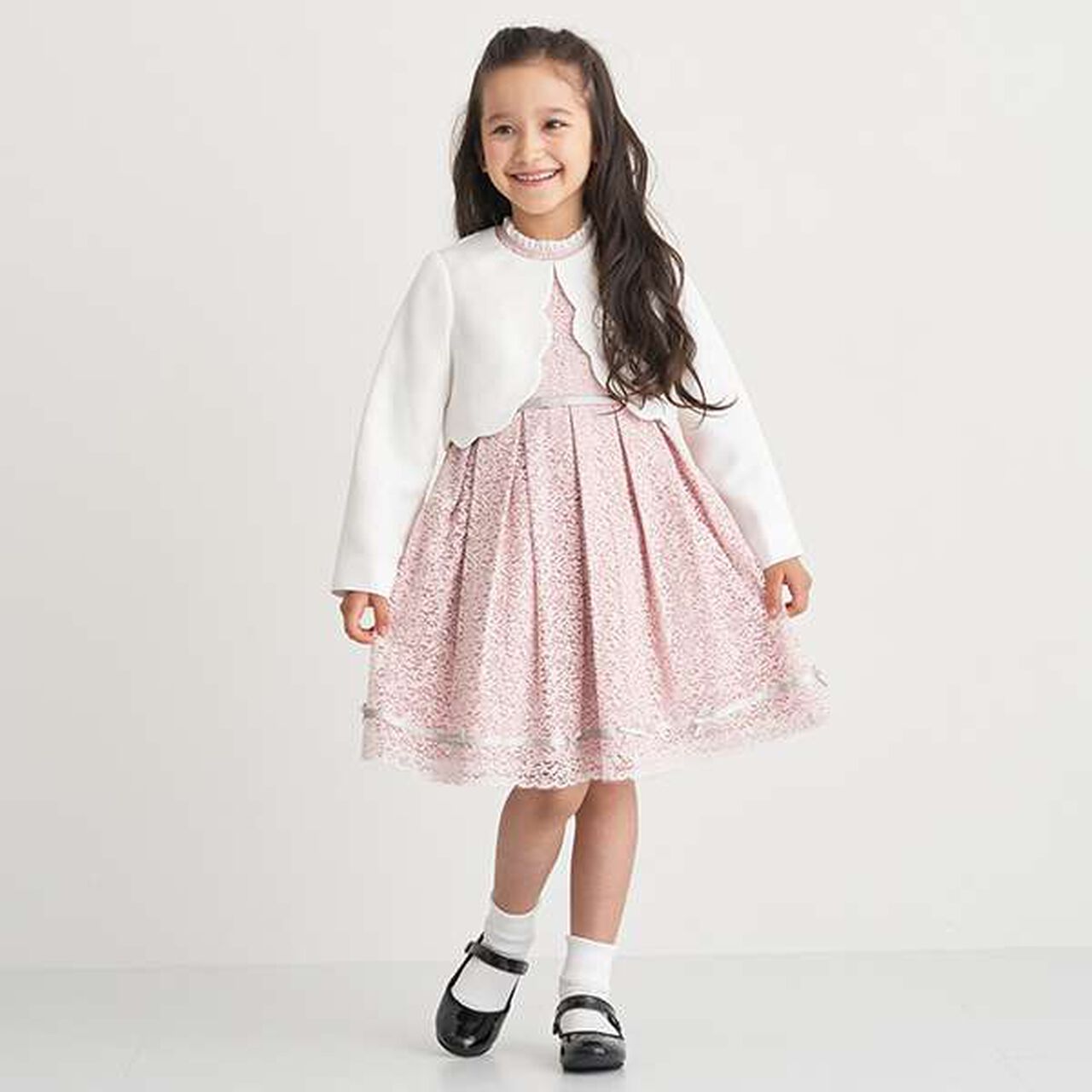 [Kids] Scallop Trim Jacket,Navy, large image number 6