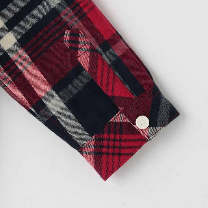 Trad Checkered Long-Sleeve Shirt,Sax blue, medium image number 6