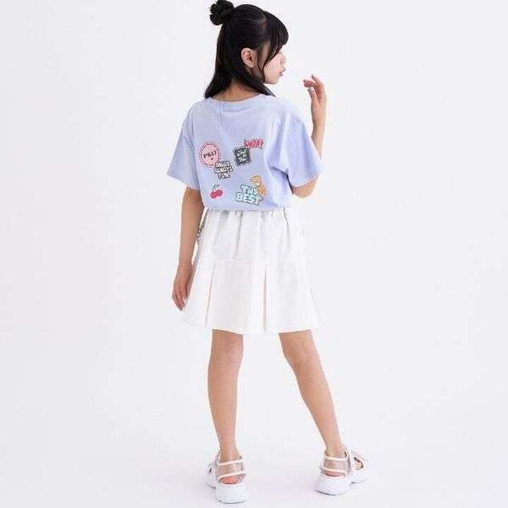 [Daily Price] 100% Cotton Patch-Style Short Sleeve T-Shirt,Ivory, medium image number 6