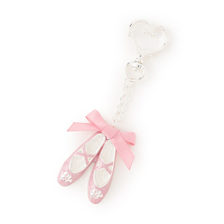 Ballet Pointe Shoe Keychain,Light pink, medium image number 0