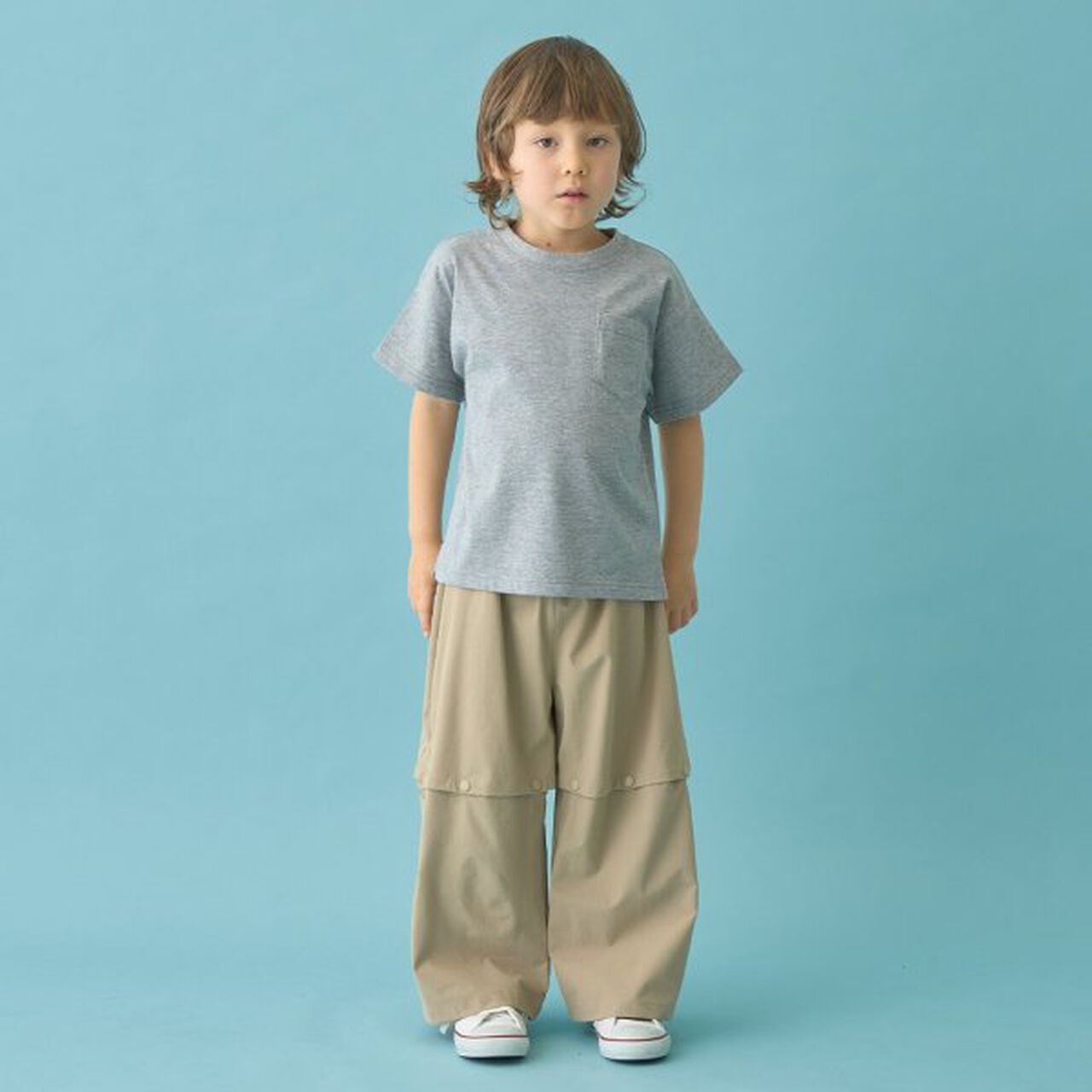 [Comfortable Jersey] Oversized Basic T-Shirt,Top gray, large image number 16