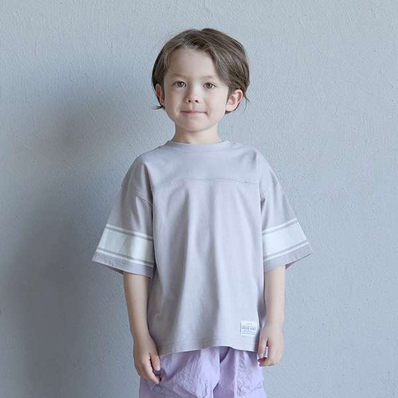 [Cool Touch] Either Way Is Fine! Sleeve Line Print Short Sleeve T-Shirt,Orange, large image number 23