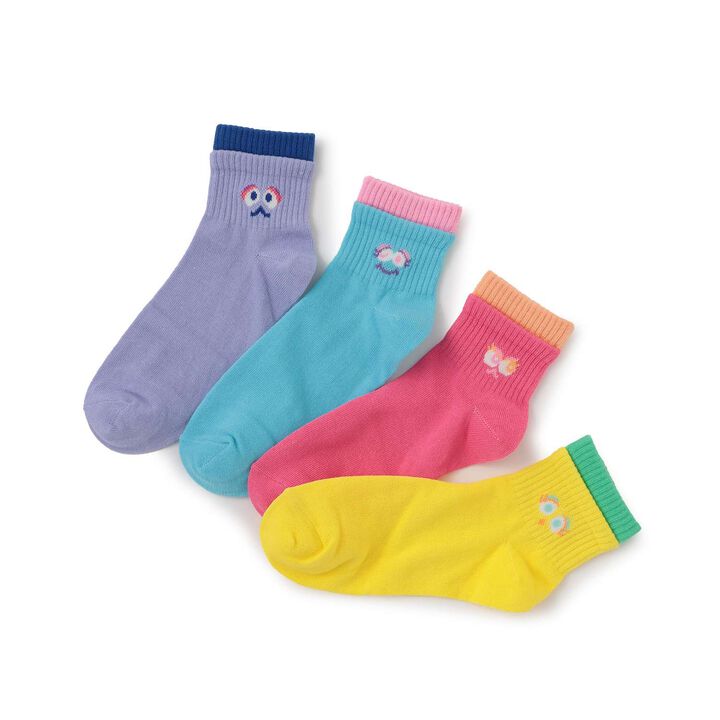 Bi-Color Monster Crew Socks,Lavender, medium image number 4
