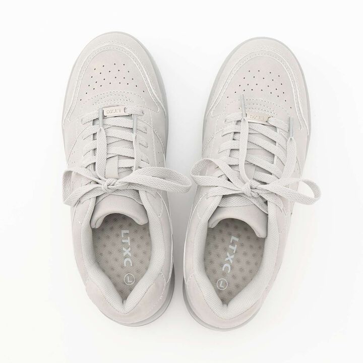 [LTXC] Lightweight Thick-Soled Court Sneakers,Black, medium image number 11