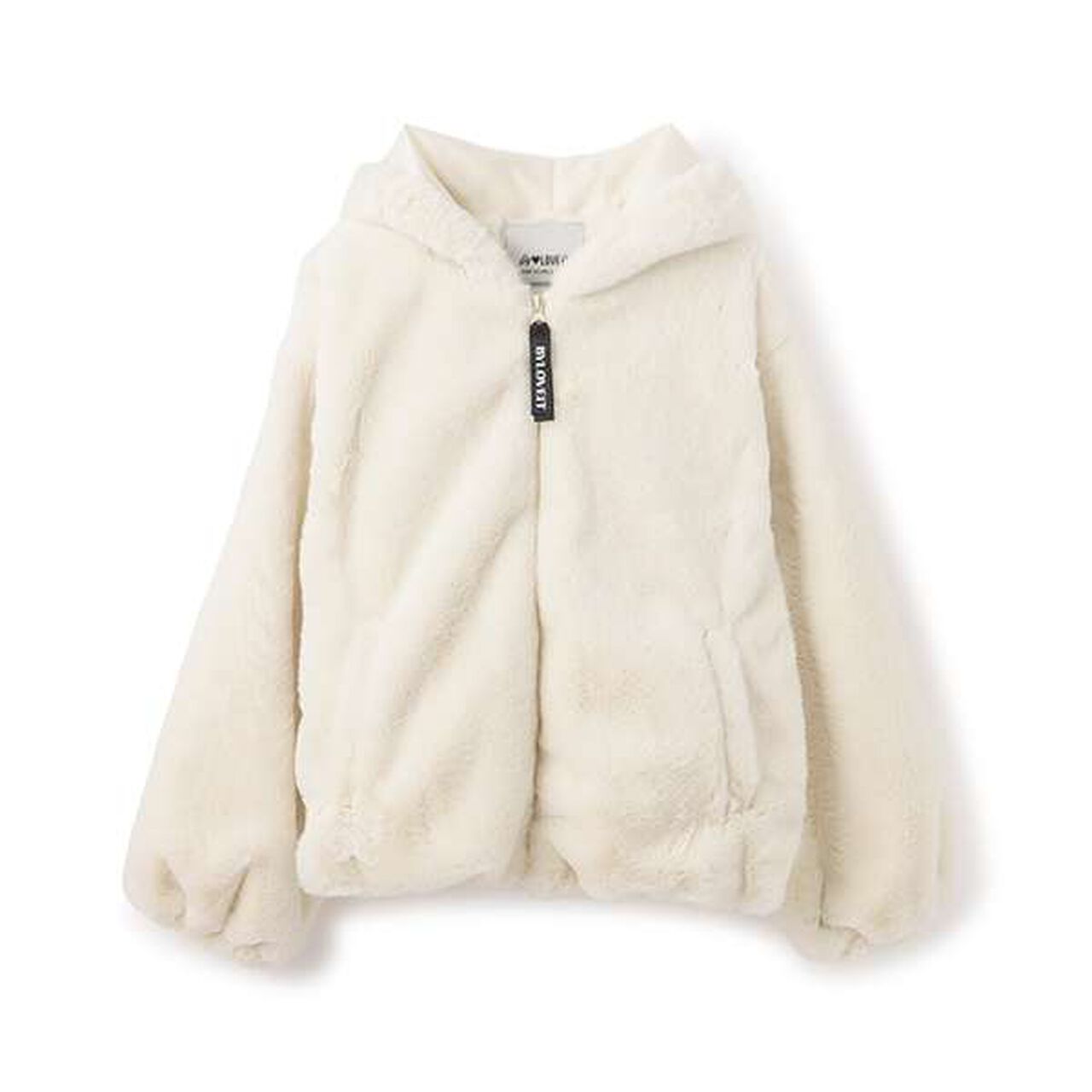 Bear Ear Fleece Jacket,Blue gray, large image number 8