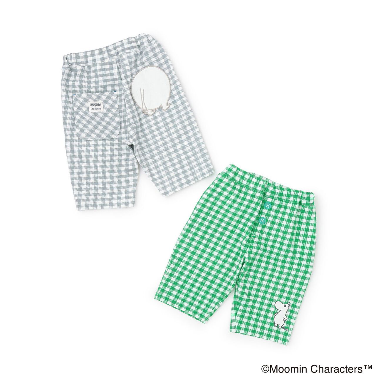 [MOOMIN] Checkered 6-Length Leggings,Gray, large image number 10