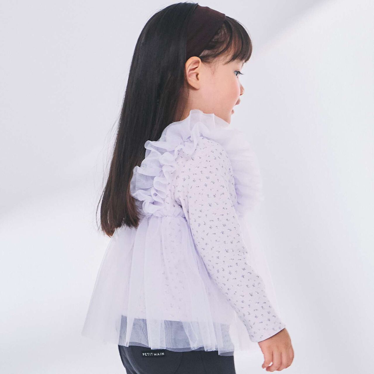 [Link] Tulle Docking Top,Lavender, large image number 1