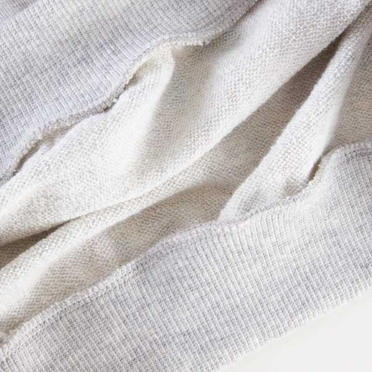 [Made in Japan] Rabbit All-Over Pattern Sleeve Frill Sweatshirt (120-130),Off white, large image number 3