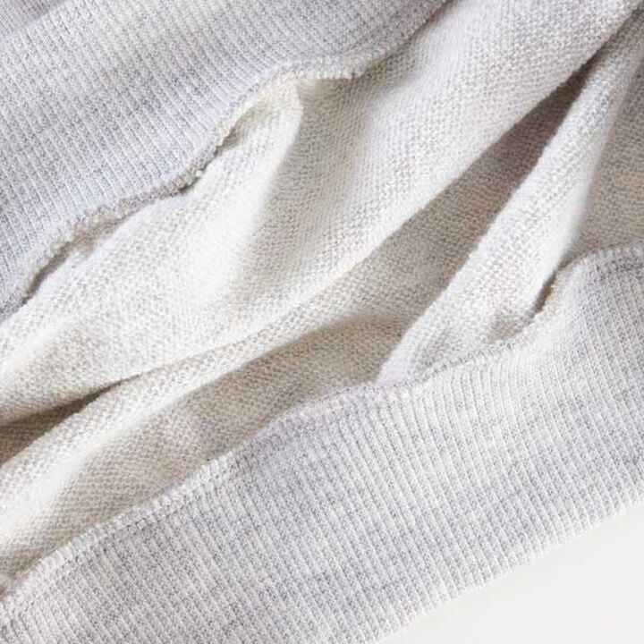 [Made in Japan] Rabbit All-Over Pattern Sleeve Frill Sweatshirt (120-130),Off white, medium image number 3