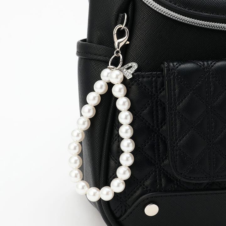 Quilted Design Bucket Backpack,Black, medium image number 3