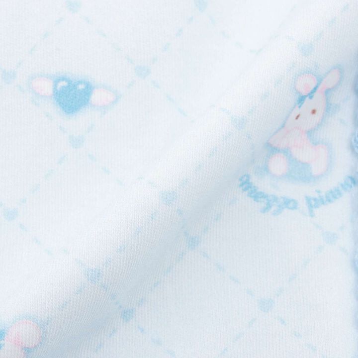 [Box Included] Angel Bunny Pattern 2 Way All & Bib Set,Sax blue, medium image number 8