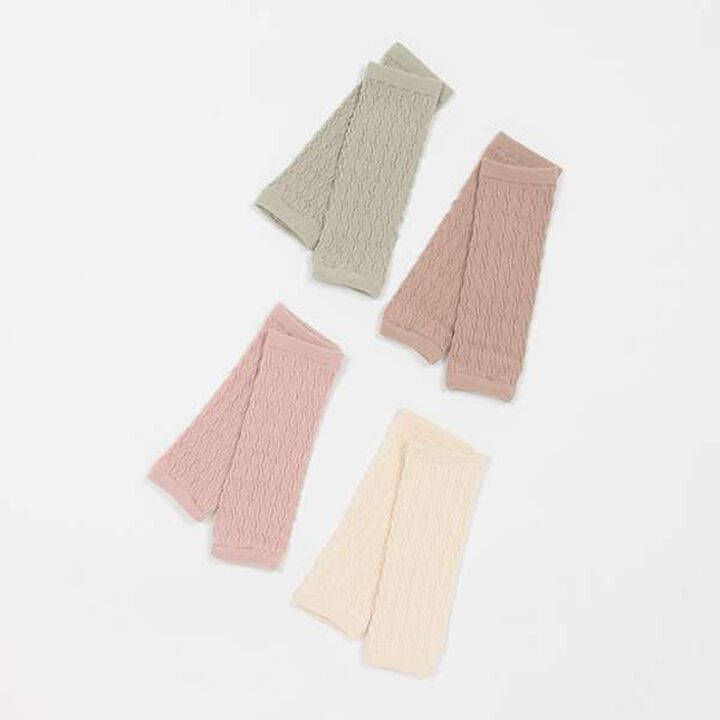 Jacquard Leg Warmers,Light beige, medium image number 5