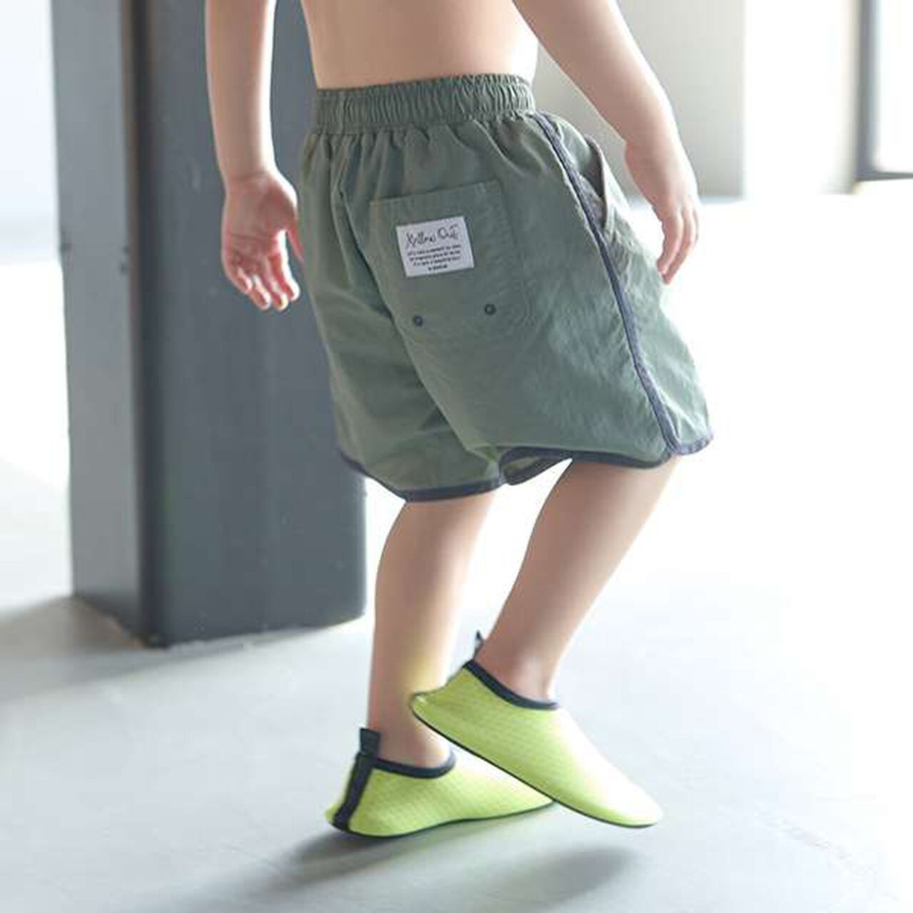 [SWIM] Piping Surf Shorts (Underpants Included),Beige, large image number 5